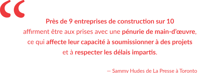 Citation de Sammy Hudes de La Presse à Toronto