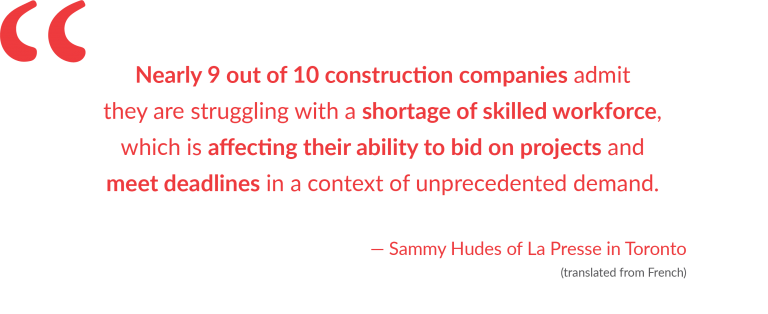Citation from Sammy Hudes at La Presse in Toronto