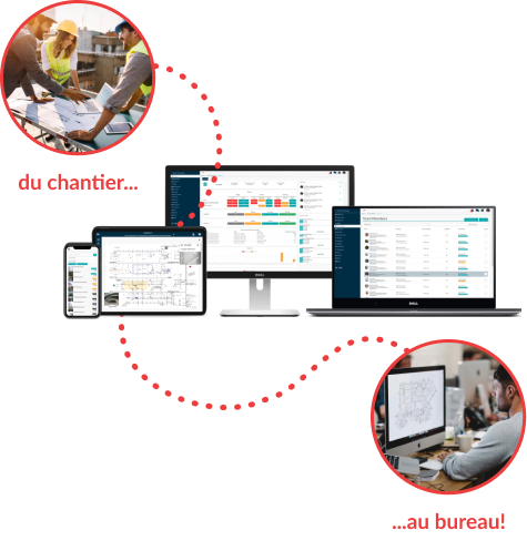 Du chantier... au bureau!